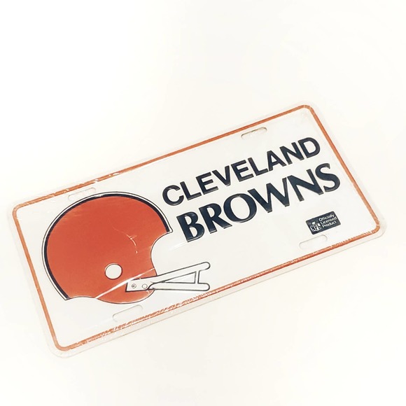 Vintage Cleveland Browns Vanity Plate